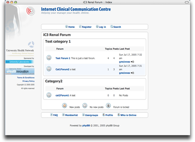 An image of the Renal Patient Forum website
