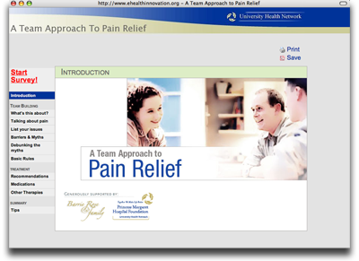 An image of the A Team Approach To Pain Relief website
